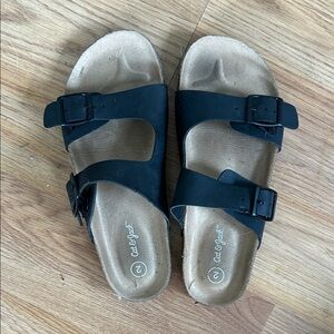 Cat & Jack Black Buckle Sandals
